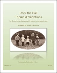 Deck the Hall Three-Part Mixed choral sheet music cover Thumbnail